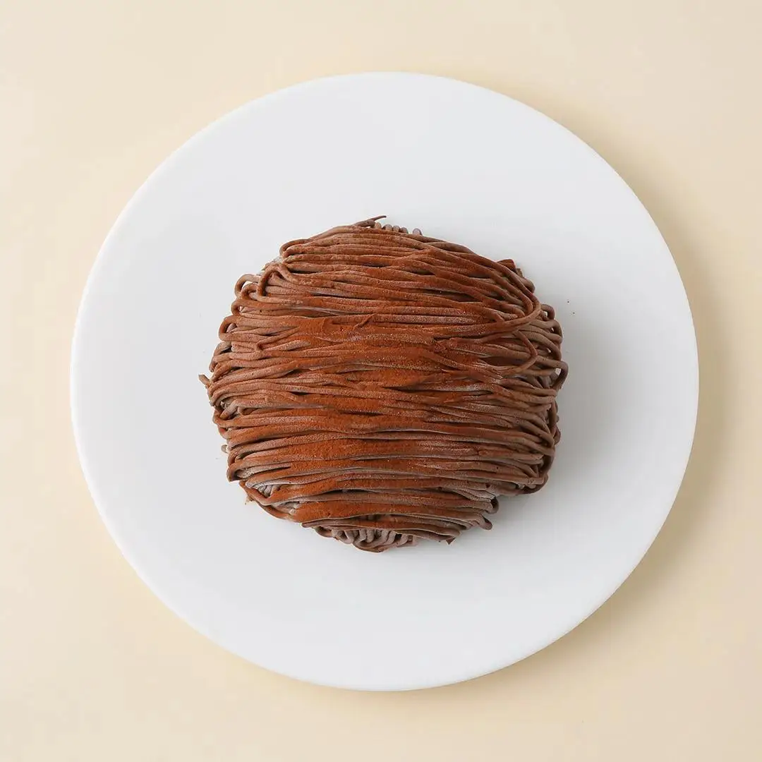 【ショコラティエ・ろまん亭】チョコモンブラン 4号 (12cm)
