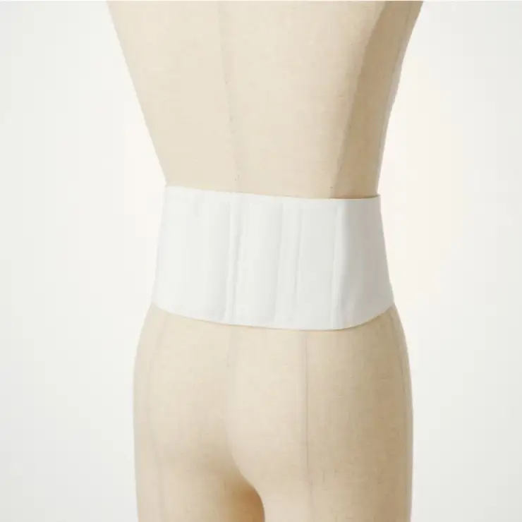 腰貴妃ベルト（女性用） ホワイト／Mサイズ（70～75cm）職人の手作り レディース 簡単 装着 ウエストサポーターサポート 美しい姿勢 マジックテープ立ち仕事 日本製 国産 お取り寄せ 送料無料 広島県 呉市 ku062-005-wm-r
