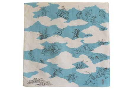 ウオーク社 お包みtomekoセットＤ（もみじ、しゃもじ）鳥獣人物戯画 鳥獣戯画 風呂敷 ふろしき 留め具 弁当入れ 弁当包み おしゃれ 可愛い かわいい お土産 贈り物 ギフト プレゼント 送料無料 広島県 呉市 ku079-025-r