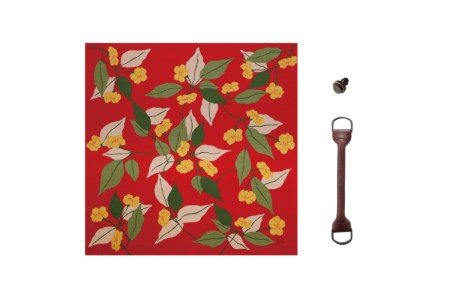 ウオーク社 ふろしきハンドセット（ペンサミエント/レッド）風呂敷 ふろしきバッグ バッグ ハンドル 持ち手 取っ手 シビラ おしゃれ 可愛い かわいい ギフト プレゼント 送料無料 広島県 呉市 ku079-030-r