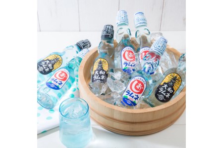 海の町の ラムネ詰合せ 大和ラムネ しおラムネ 瓶ラムネ びんラムネ ドリンク 清涼飲料水 トビキリ 中元本店 広島県 呉市 ku090-004-r
