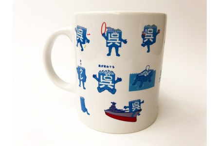 呉氏5点セットB（マグカップ2種・ステッカー2種・缶バッチ) かわいい ご当地 キャラクター くれし 広島県 呉市 ku091-011-r