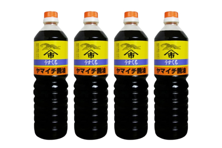 醤油 ヤマイチ醤油 うすくち醤油 1L 4本 [高畠町観光協会 山形県 高畠町 tk06ays670029]