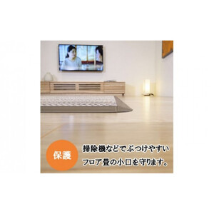 MIGUSAフロア畳専用枠材（6枚施工）　ストレート：10本、コーナー：4個