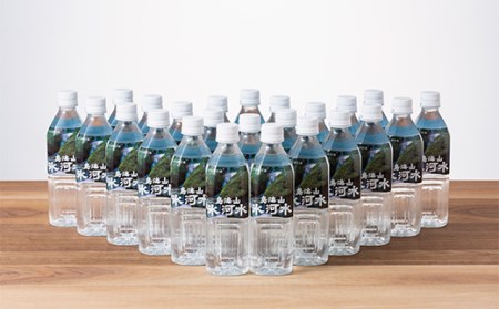 【水の郷百選】山形県 鳥海山 氷河水（ひょうがすい） 500ml×24本 天然水 ミネラルウォーター 軟水 F2Y-6301