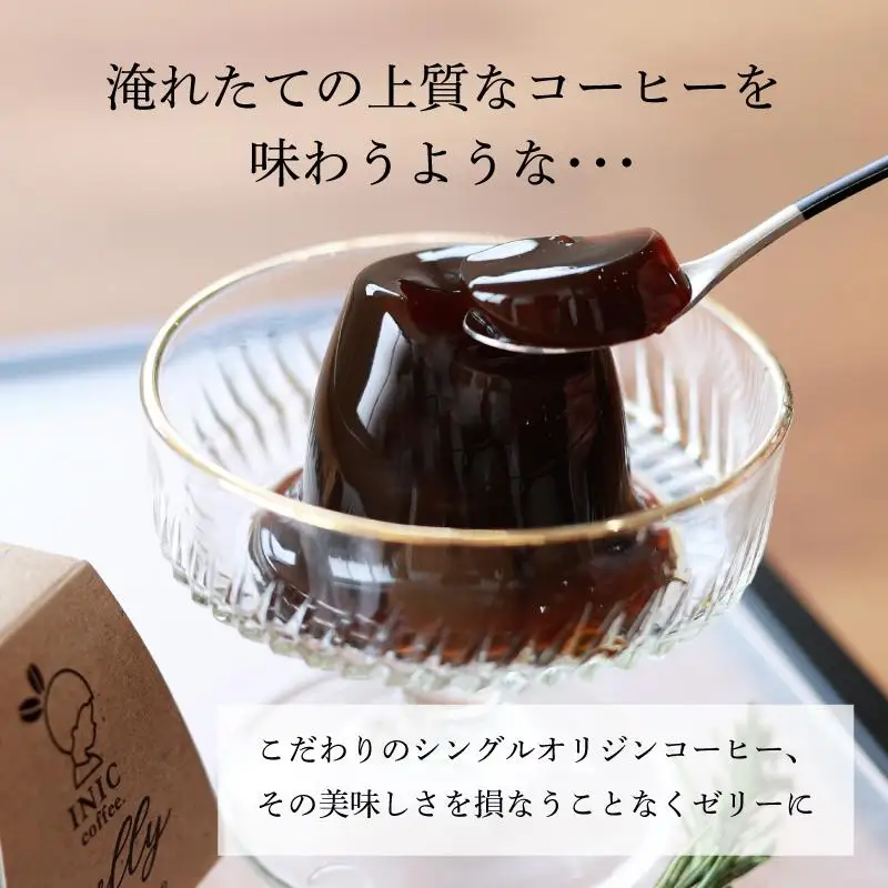 コーヒーゼリー 【TVランキング1位獲得】 イニック 6種の産地のアソート ギフト 食べ比べ シングルオリジン 珈琲 INIC coffee