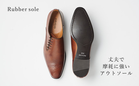 ORIGIO オリジオ 牛革ビジネスシューズ 紳士靴 ORG102（ブラウン）【ファッション・靴・シューズ・革製品・革靴】 光沢感  BN002 24.5cm