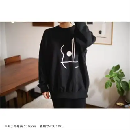 ギターストラップ専門店708worksのオリジナルスウェット【ブラック:Lサイズ】【1395214】
