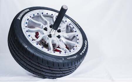 ホイール腹筋ローラー 筋トレ トレーニング 金属加工工場の現場男子が本気で作った 17インチ 安定感 全身に効く  FAD-1031