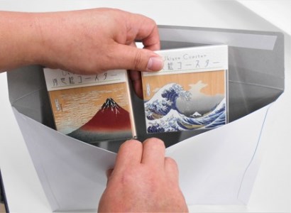 【府中刑務所作業製品】浮世絵コースター　2枚セット