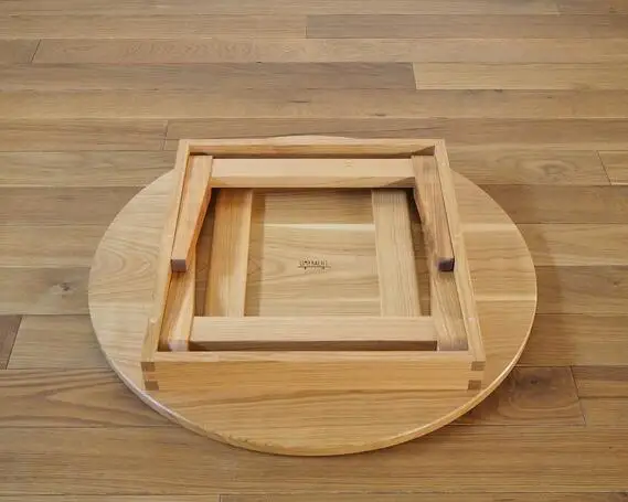 山桜のちゃぶ台 直径60cm ／ 丸テーブル 折りたたみ 木製【UMEBACHI FURNITURE】