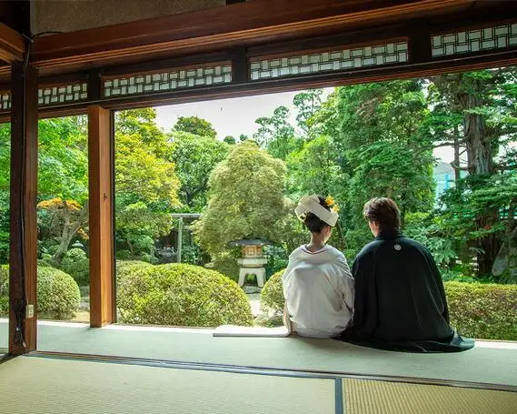 丹徳庭園　フォトウエディング ／ 結婚写真 撮影 着付 ヘアメイク 貸し切り 埼玉県