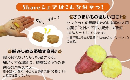 【米粉のドライフード】愛犬と飼い主が一緒に食べられるおやつ！『シェア』30袋セット（40g×30袋） ヒューマングレード 低アレルギー オーガニック 動物性原料フリー ドッグフード おやつ さつまいも 堅焼 米粉クッキー クッキー 焼き菓子 お菓子 菓子 炭水化物源 宮崎県 高千穂町 _Tk015-058