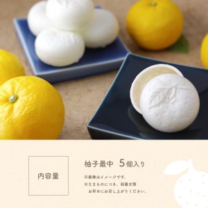 和菓子 柚子最中 5個