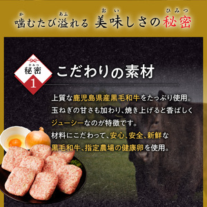 黒毛和牛手ごね生ハンバーグ（自家製ソース付） K183-001 肉 牛肉 惣菜 総菜 冷凍