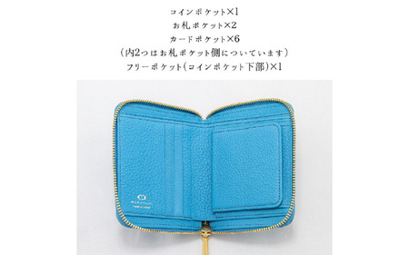 CAMEL(キャメル) スマート＆収納力を両立!エレガントな本革財布 / 本革ラウンドファスナー二つ折り財布 BONNY(ボニー)