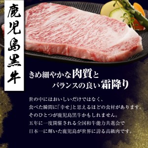 （T-1801）鹿児島黒牛サーロインステーキセット 計800g K127-006 肉 牛肉 冷凍