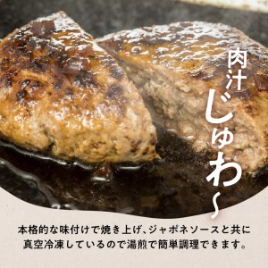 鹿児島黒毛和牛×鹿児島黒豚合挽ハンバーグ（湯煎タイプ・ソース入り）6個 K130-007 肉 豚肉 牛肉 惣菜 総菜 冷凍
