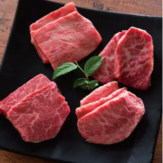 常陸牛A5 焼肉小箱 匠の手切り プレミアム焼き肉 みすじ サーロイン もも フィレ ヒレ 赤身肉のイイジマ（DU-28）