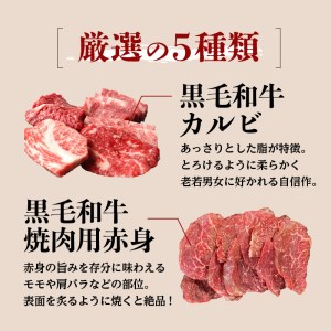 黒豚&黒牛BBQセット K098-004 肉 豚肉 牛肉 冷凍