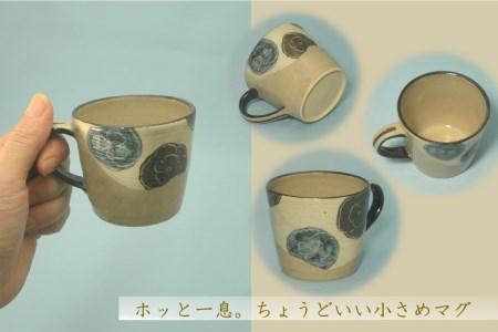 乾山写絵替葵紋マグカップ【水間焼伏原窯】 // マグカップ 水間焼マグカップ