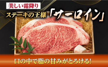 【全3回定期便】サーロイン ステーキ 2枚 400g 長崎和牛 A4-A5【野中精肉店】 [VF19] サーロイン ステーキ