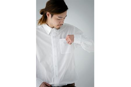 WATAKUMI　白シャツ　BOTTONDOWN（S）