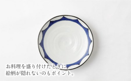 【波佐見焼】陶器 染シリーズプレート Lサイズ 5枚セット[OAP012]