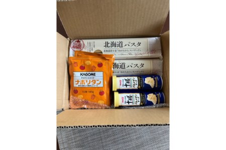 北海道パスタ セット ( ナポリタンソース  パルメザンチーズ付 ) パスタ 270g×5袋 1.6mm 乾麺 スパゲッティ スパゲティ パスタソース 3袋 カゴメ KAGOME チーズ 2本 明治 meiji 国産 北海道 十勝 芽室町me026-026c