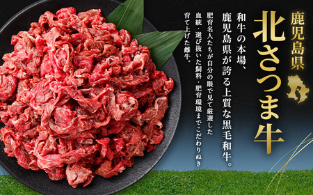 AS-2034 北さつま牛 切り落とし 合計１kg（200g×5パック）