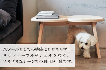 東濃ヒノキ使用 スツール (ダブル) 家具 インテリア サイドテーブル チェア