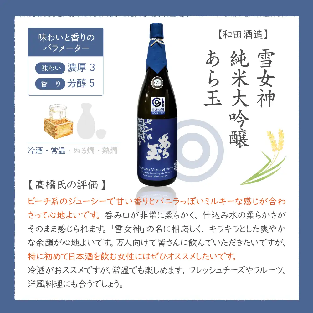 日本酒 雪女神 純米大吟醸 あら玉 1800ml 日本酒