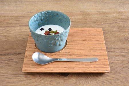 いっちん文様 陶器製 そば猪口 渋い錆浅葱色 2個セット 食器 陶器 器 小鉢 おちょこ 手づくり 焼き物 おしゃれ 広島県 呉市 ku016-006-r