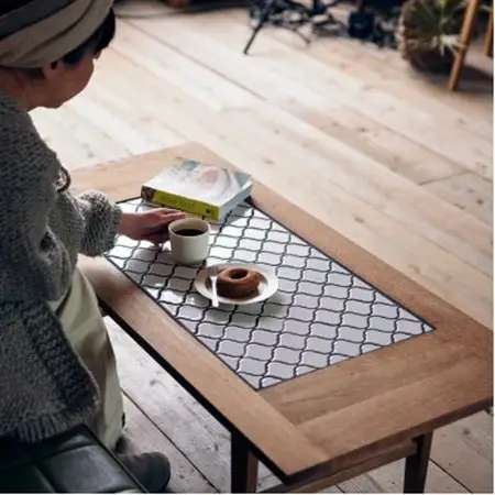 Tile Living Table (タイルリビングテーブル) ホワイトタイル【SWOF】_雑貨・日用品 机・テーブル 家具・インテリア _【1392609】