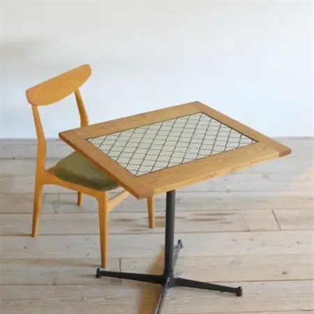Tile Cafe Table (タイルカフェテーブル) ホワイトタイル【SWOF】_雑貨・日用品 机・テーブル 家具・インテリア _【1397273】