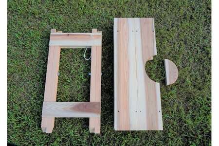 木製 折りたたみ式 アウトドア ＆ BBQテーブル バーベキュー BBQ アウトドア テーブル 杉 キャンプ 折り畳み 四万十