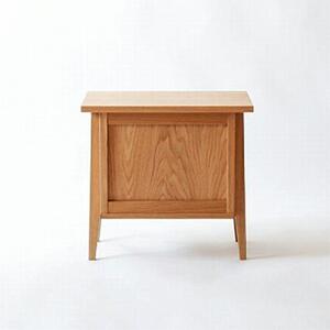 旭川家具　山室家具製作所　ALTO(アルト)　No.5　ナイトテーブル　ナラ 【 国産 無垢 インテリア 木製 ナチュラル ナイトテーブル サイドテーブル 収納 北海道 】 _00522