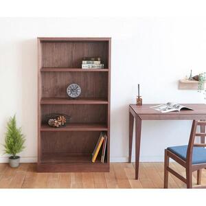 旭川家具 山室家具製作所 プロトNo.416 オープン棚 ウォールナット 【 国産 無垢 インテリア 木製 収納 ナチュラル キャビネット 書棚  本棚 シェルフリビング ダイニング 北海道 】 _01960