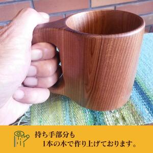 旭川産の木の食器　一本の木で作り上げたペアマグカップ_00166