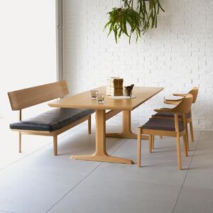 旭川家具 カンディハウス WING LUX T脚テーブル 165×85 北海道ナラNF_01218