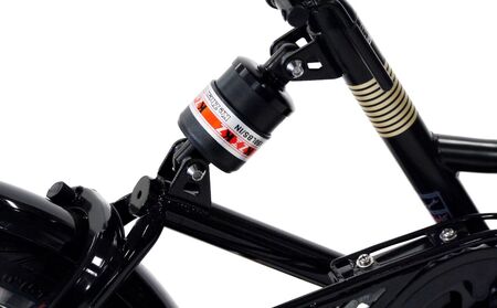 ノーパンク 折りたたみ自転車 ベルヴェデール Belvedere カーキ 20インチ 6段変速 リアサス・前カゴ・LEDライト付｜武田産業 フォールディングバイク 人気返礼品 空気入れ不要 パンクしない 通勤 通学 三重県 四日市市 ふるさと納税