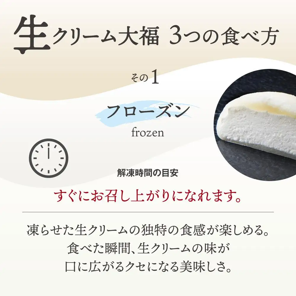 富貴堂 おすすめギフトセットB（生クリーム大福7種、合計20個のセット）人気　フローズン　セミフローズン　ノーマル　３スタイル　おいしい　生クリーム　大福　だいふく　美味しい　なめらか　もちもち　老舗　