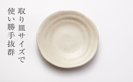 【美濃焼】石目 取皿 大・小 10点 セット 伊賀（白）【山銀深萱商店】食器 皿 プレート 小皿 取り皿 ケーキ皿 薬味皿 醤油皿 家族 おもてなし パーティ 美濃焼 日本製 レンジ対応 食洗機対応 送料無料 [MEZ002]