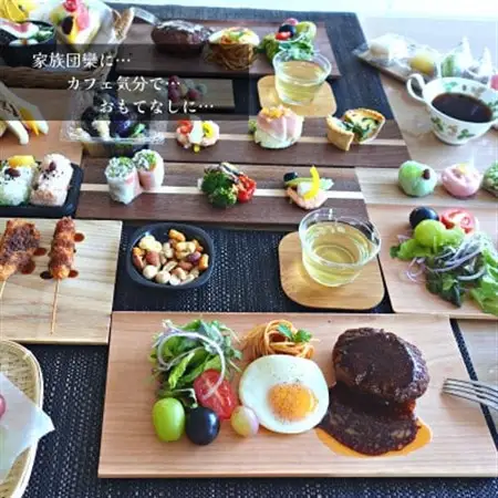 【天然木無垢材ブラックチェリー】おしゃれでかわいいランチ・カフェプレート　　木製食器2枚セット_雑貨     雑貨・日用品 皿・椀 食器 _【1399340】