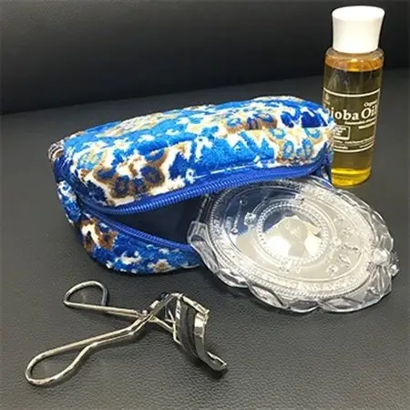 ポーチ　雪小紋　ブルー_装飾品・工芸品  鞄・バッグ かばん カバン_【1074157】