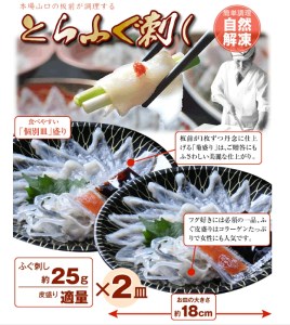 父の日ギフト 仙崎 とらふぐ刺身2人前 ふぐ皮湯引き ポン酢・赤おろし ふぐの天ぷら6枚 メッセージカード プレゼント 贈り物 季節限定 きらく 長門市(10046) 