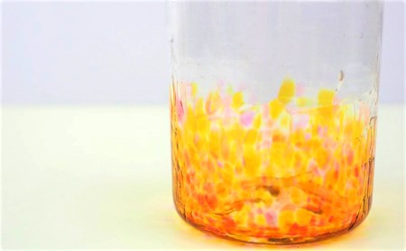 【うみのおと】ヒビロックグラス（アセロラレッド）1個