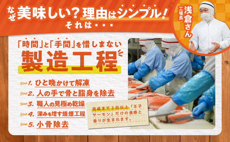 【 王子サーモン 】とろける スモーク サーモン 計 300g T041-006 魚 魚介類