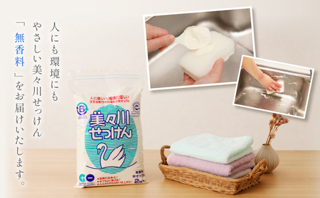 【 美々川せっけん 】 無香料 2kg × 10個 T052-002 雑貨 日用品