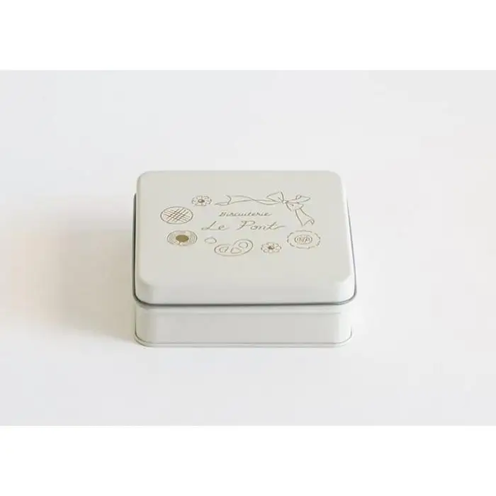 LE  PONTクッキー缶（スクエア）【6月～9月受注分は10月以降発送～1か月以内のお届け】